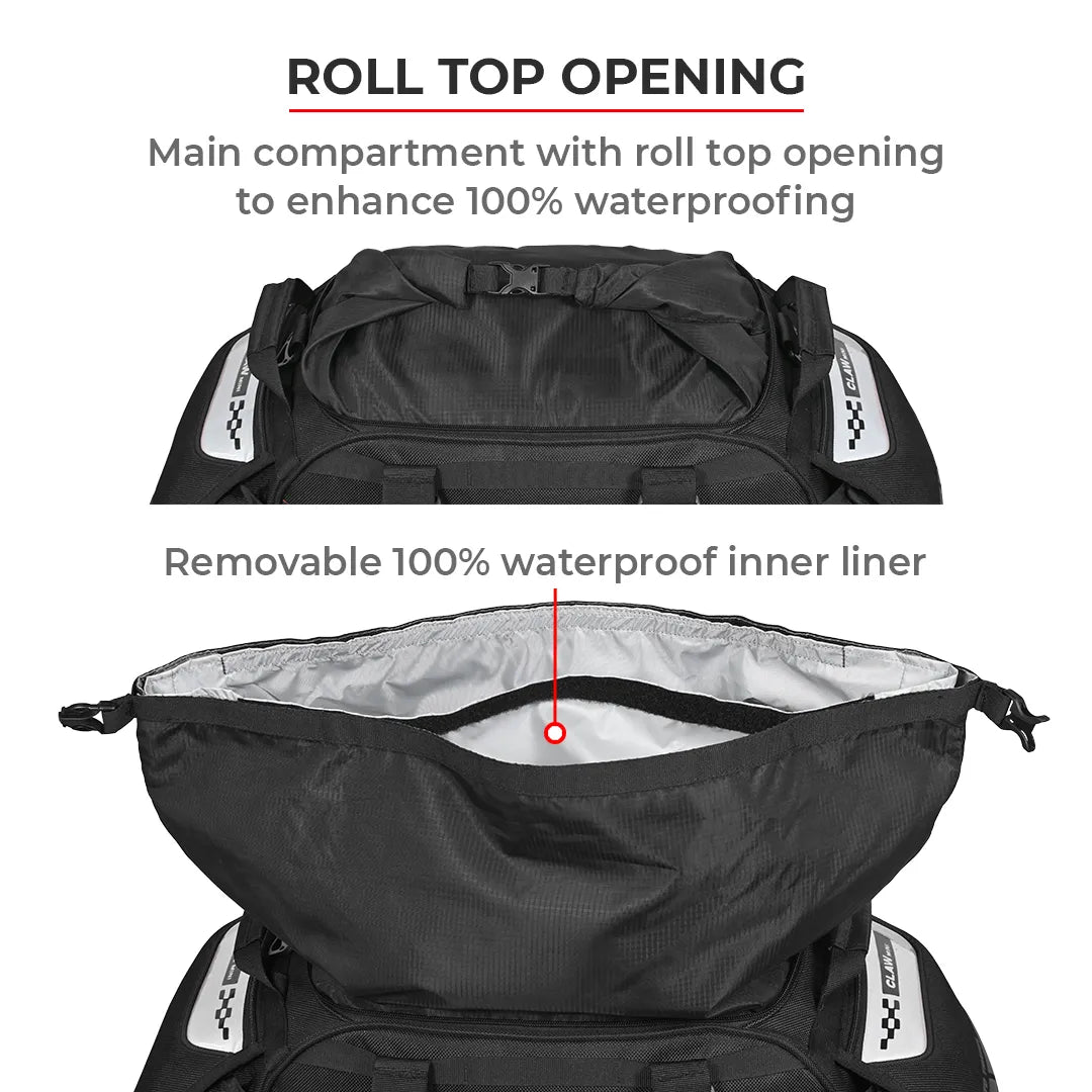VIATERRA CLAW MINI - 100% WATERPROOF MOTORCYCLE TAILBAG (UNIVERSAL)