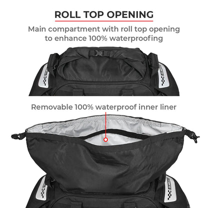 VIATERRA CLAW MINI - 100% WATERPROOF MOTORCYCLE TAILBAG (UNIVERSAL)