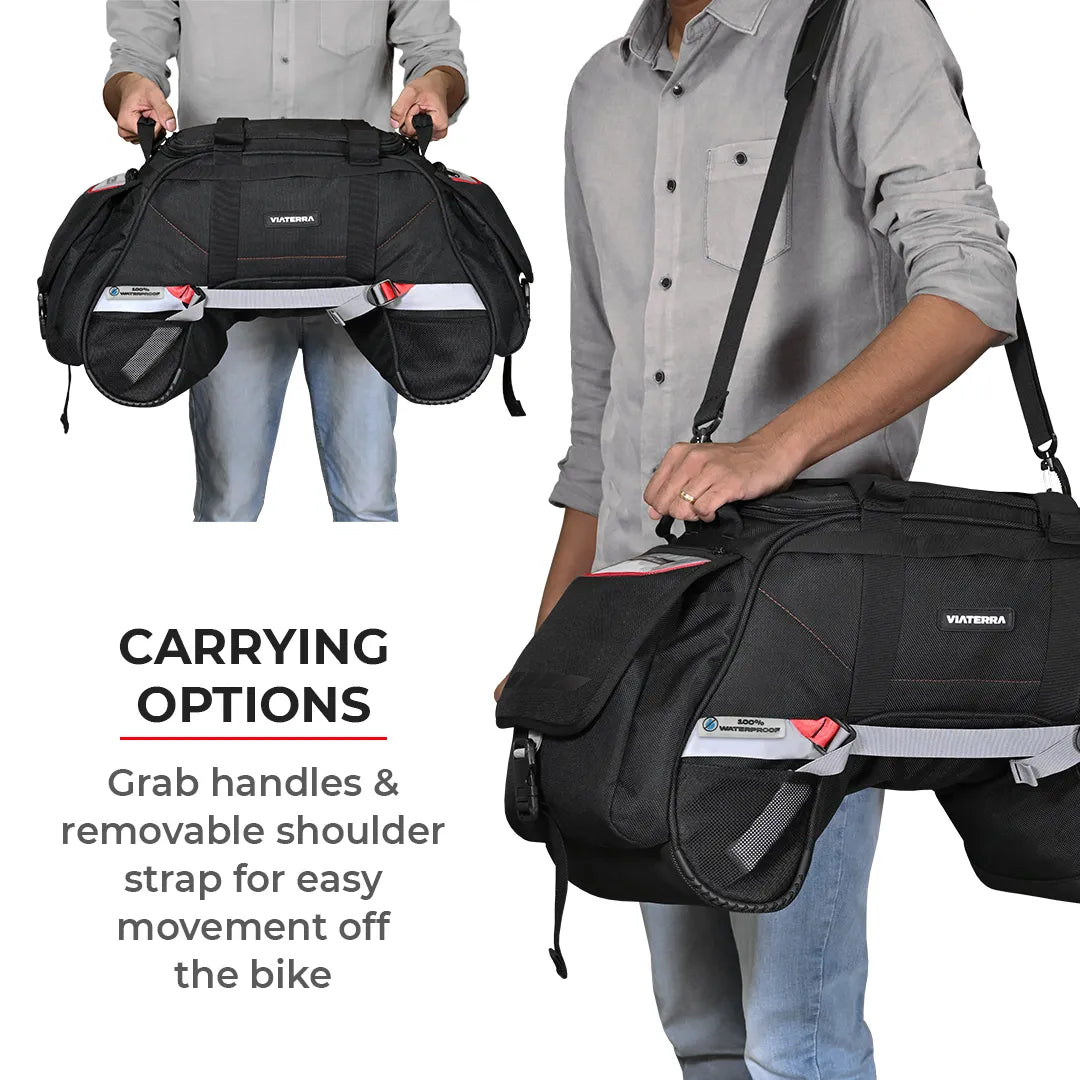 VIATERRA CLAW MINI - 100% WATERPROOF MOTORCYCLE TAILBAG (UNIVERSAL)