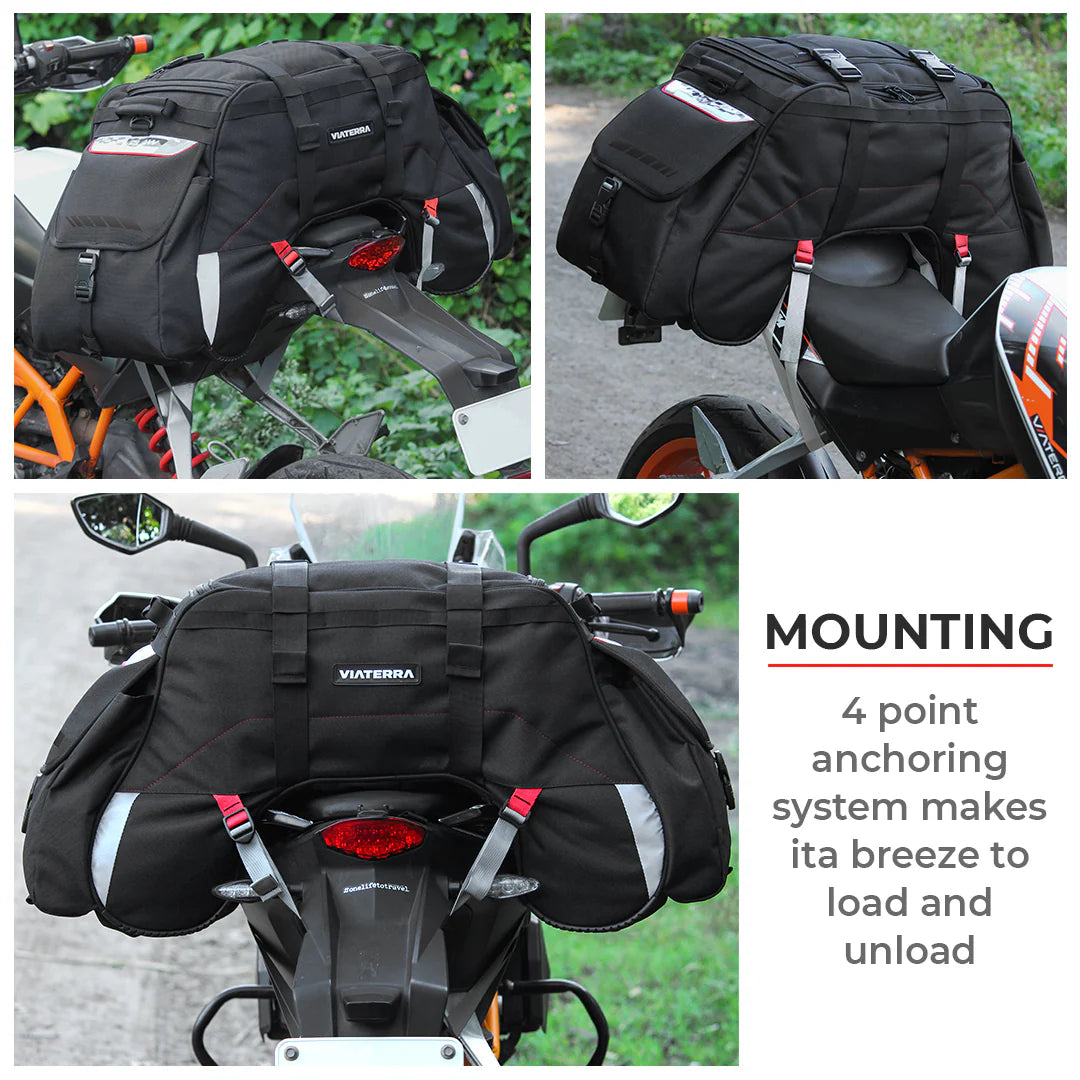 ViaTerra Claw - 100% Waterproof motorcycle tailbag (Universal)
