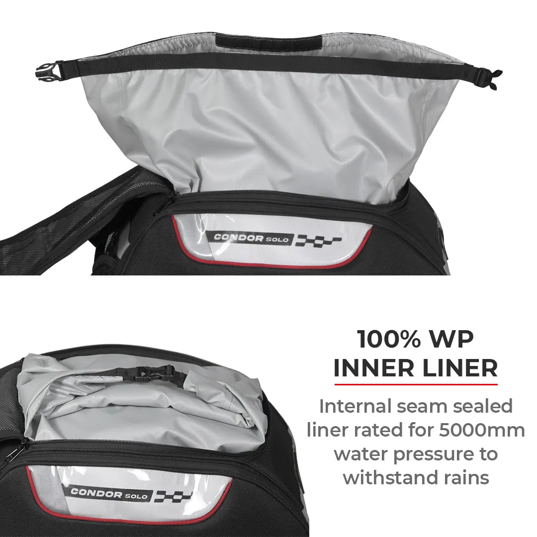 VIATERRA CONDOR SOLO - 100% WATERPROOF MOTORCYCLE SADDLEBAGS